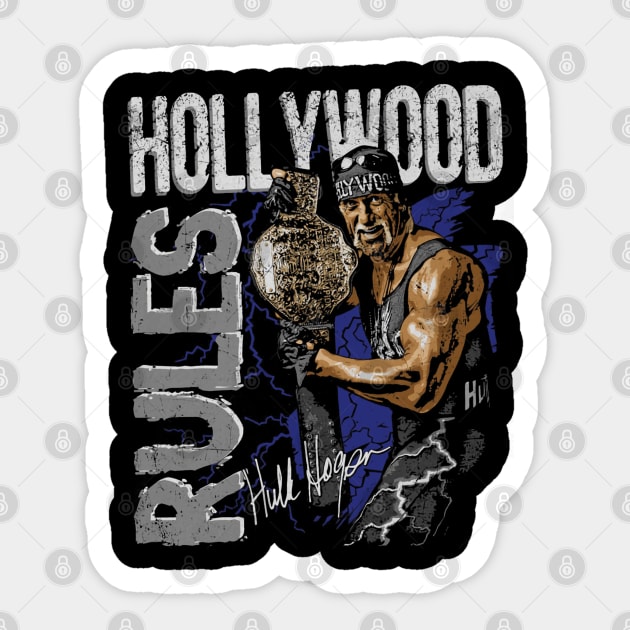 Hulk Hogan Hollywood Rules Sticker by MunMun_Design